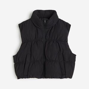 Cropped Puffer Vest